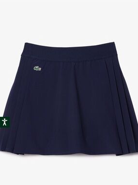 Lacoste Navy Skirt with Crocodile Patch